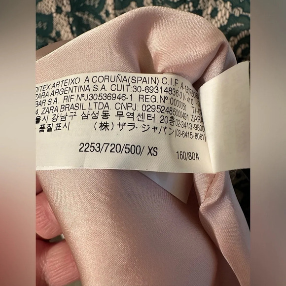 ZARA XS Green Lace Tulip Dress Sleeveless Backless Lined Fit Flare Sheath Boho - Picture 11 of 13